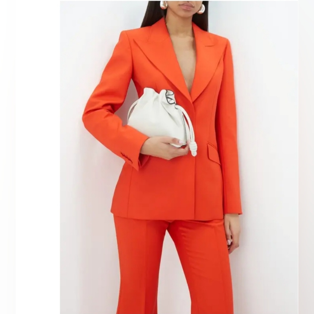 Gabriela Hearst 2pc Leiva Wool Pantsuit Size 40/42